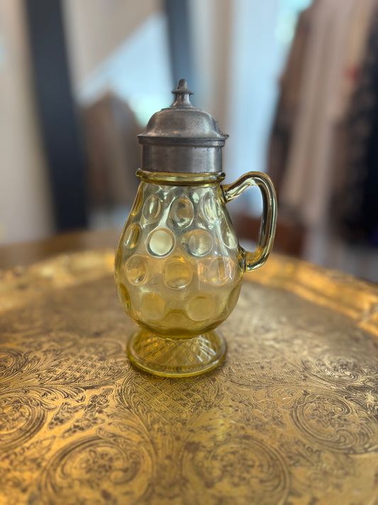 Antique Late 1800's Syrup Pitcher (EAPG)