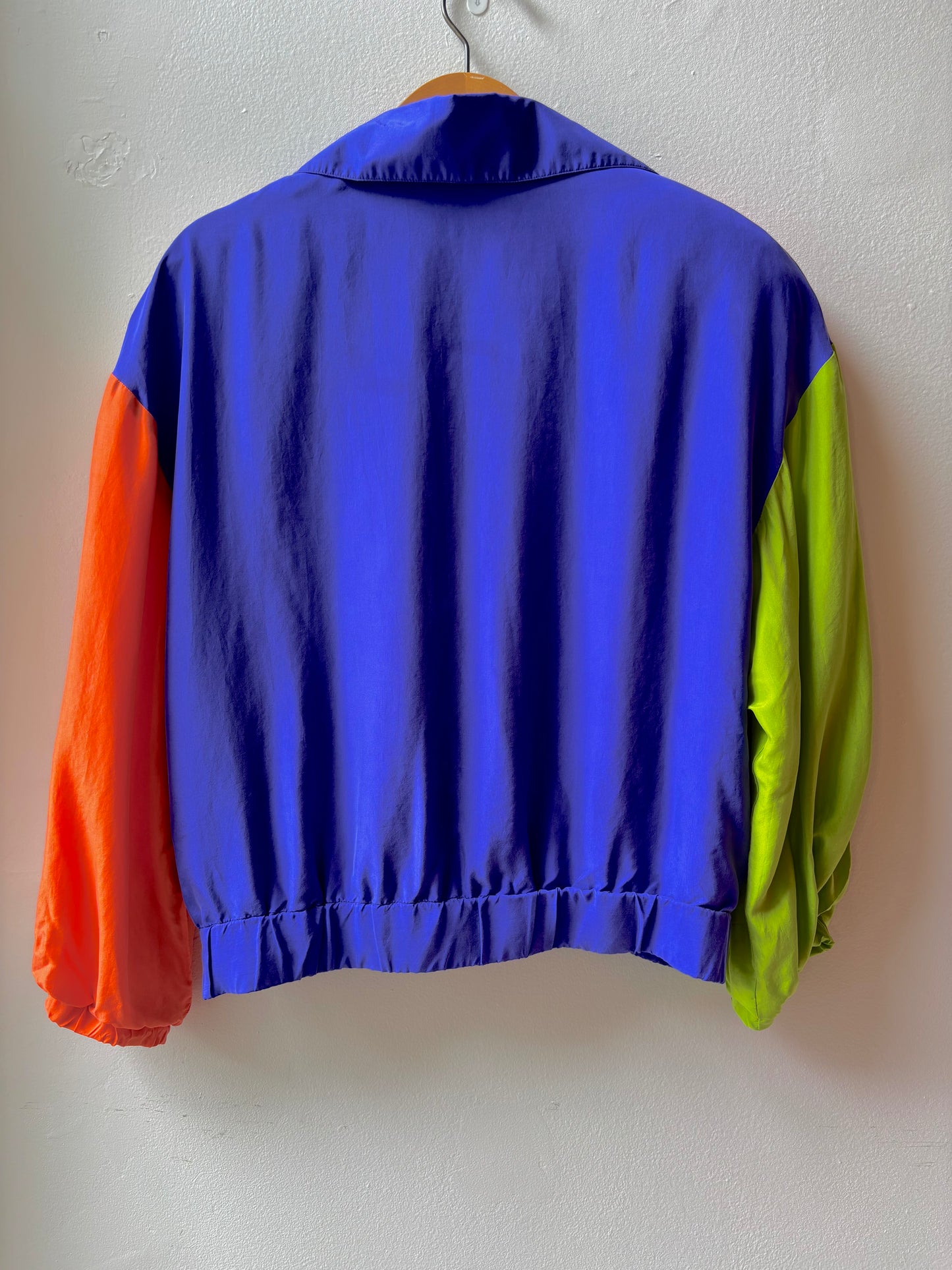 '91 I.B. Diffusion Silk Colorblock Jacket [S]