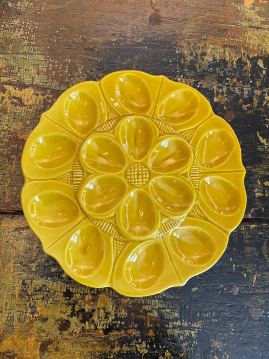 Vtg McCoy Pottery Deviled Egg Platter